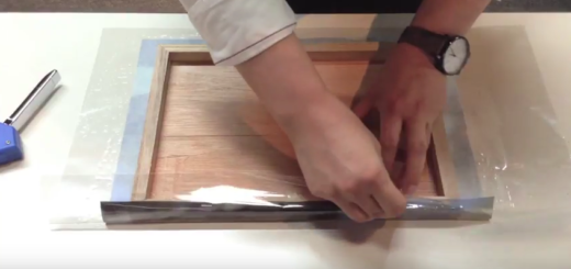 Mount your print on a wooden panel